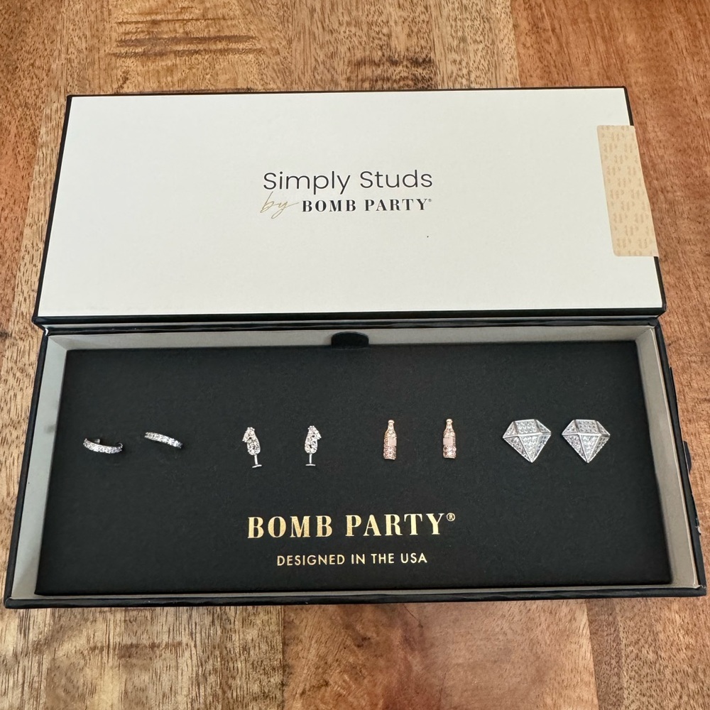 Set of 4 stud RBP Earrings